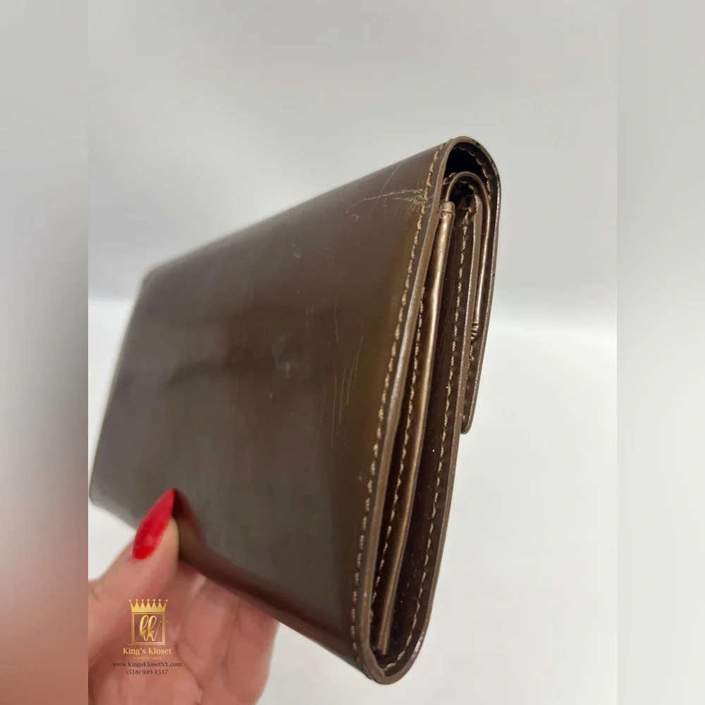 Christian Dior patent wallet